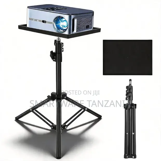 Adjustable Projector Stand with Tripod Base - 1