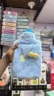 Hot Water Bottle with Plush Cover - 1