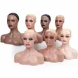 Mannequin Head, Wigs, Headscarves & Earrings Display - 5