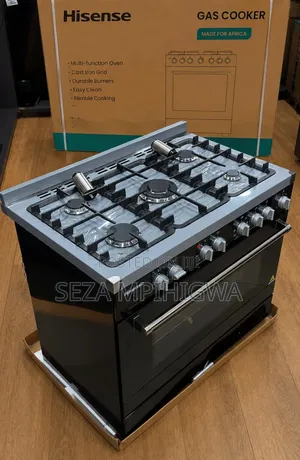 Hisense 60x90cm 5-Gas Burner Cooker with Electric Oven