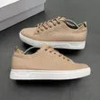 Men's Designer BOSS Pebbled Leather Smart Casual Sneakers - 4