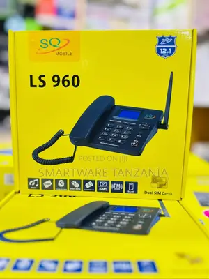 Simu ya SQ LS 960 Corded Wireless yenye Dual SIM & FM Tuner
