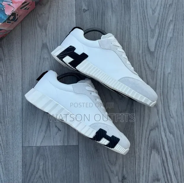 Hermes Men's Leather Sneakers - 1