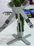 Double X Laptop Stand - Foldable Aluminium - 2