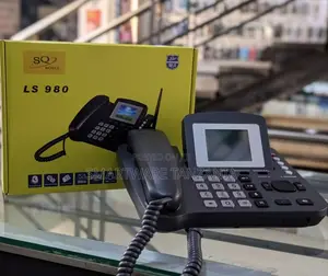 SQ Mobile LS 980 Corded Dual SIM Landline Phone with FM Radio