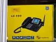 SQ LS-980 Dual SIM GSM Wireless Landline Desktop Phone - Black - 1