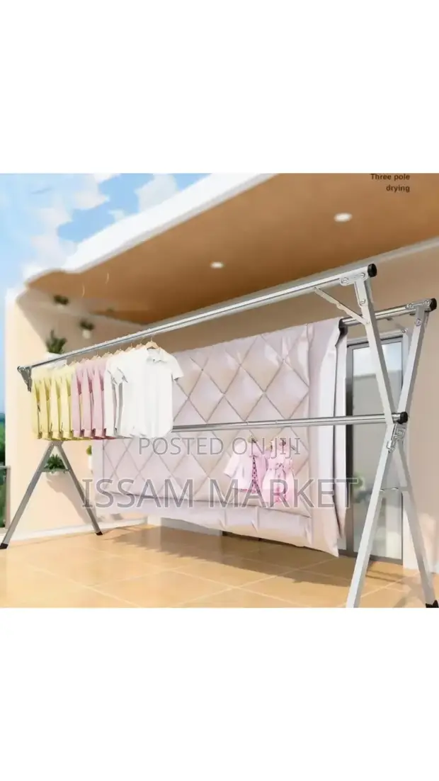 Stainless Steel Foldable Cloth Drying Rack - 1