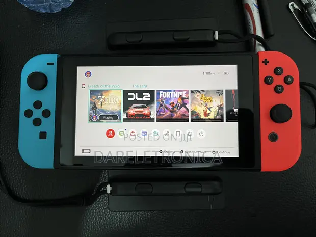 Nintendo Switch Console with 4 Games - 1