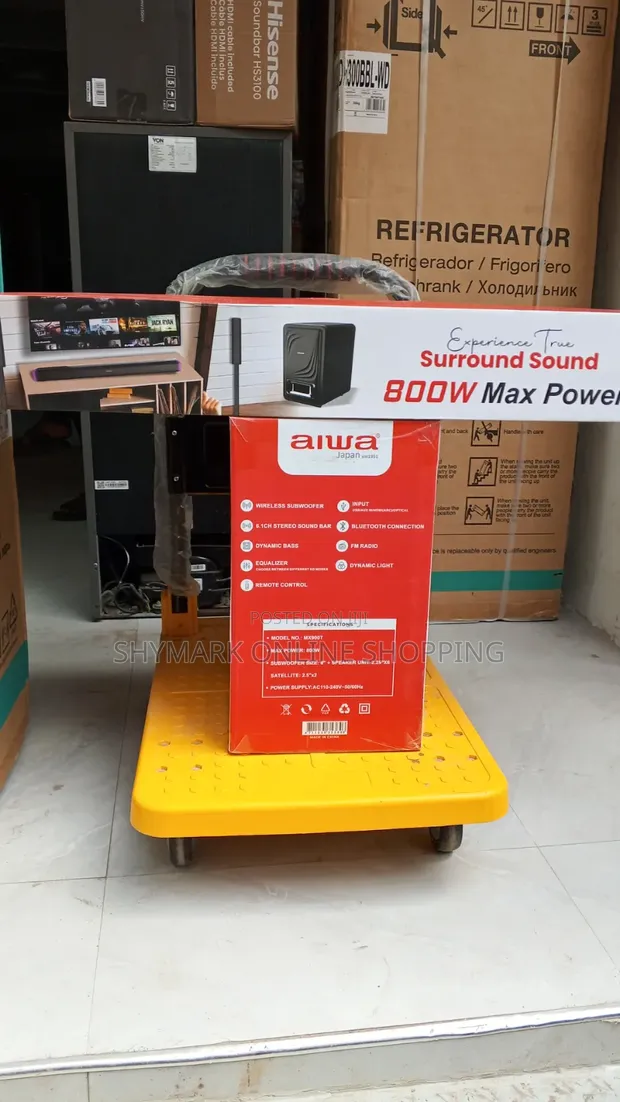 Aiwa MX900T 800W 6.1 Channel Wireless Soundbar System - 1