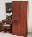 Woodstock 3-Door Wardrobe with Dressing Table - 3