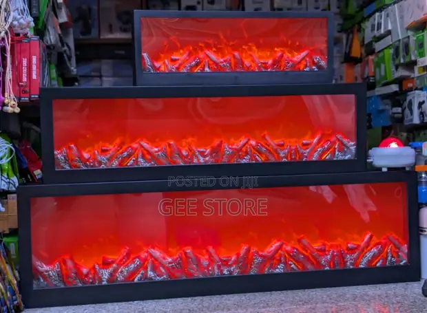 Modern LED Electric Fireplace Lantern 100cm - 1