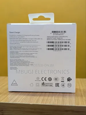 Samsung 45W USB-C Charger & Cable (Brand New)
