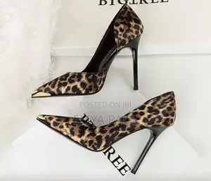 Bigtree Leopard Print Stiletto Shoes