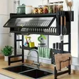 Classic Kitchen Organizer Sink Dish Drainer Drying Rack - 1 Layer - 2