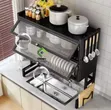 2-Layer Kitchen Sink Dish Drainer Drying Rack - 2