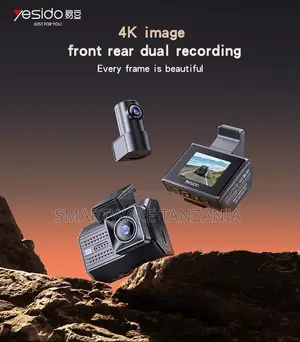 Yesido KM15 Dual Dash Cam 4K Front, 1080p Rear