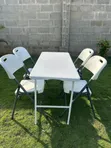 Garden Table and 4 Chairs - 1