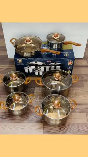 Classic Glass Cooking Pots - Brand New