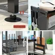 Over-Sink Dish Drying Rack with Dustproof Cabinet - 3