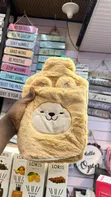 Hot Water Bottle with Plush Cover - 3