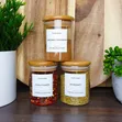 Spice Jars with Bamboo Airtight Lids (300ml) - 2