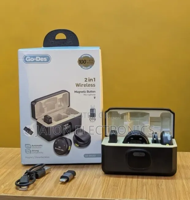 Go Des Wireless Magnetic Button Microphone - 1