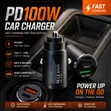 PD100W Mini Car Charger - Fast Charging - 1