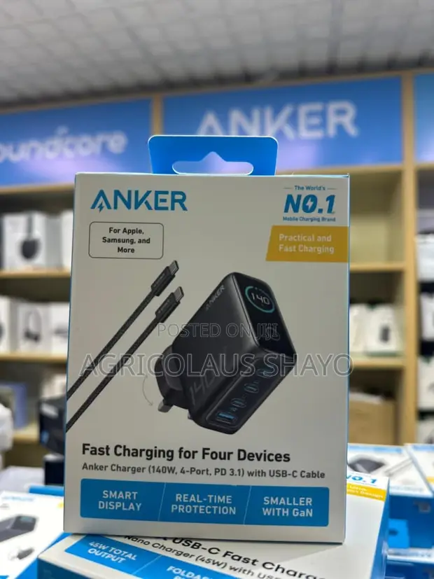 Anker 140W Charger - Charges 4 Devices - 1
