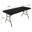 Black Folding Table 180cm - 1