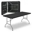 Black Folding Table 180cm - 4