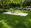 Outdoor White Folding Table 180cm - 1