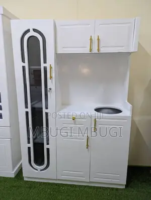 Kitchen Cabinet with Small Gas Stove