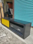 Wood-Mode TV Stand - Black and Yellow, Brand New - 2