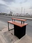 Wood-Mode Rectangular Office Table with Storage - 2
