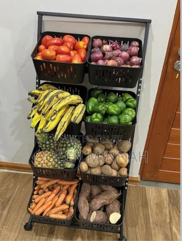 Multi-Tier Kitchen Storage and Organizer Cart - 1