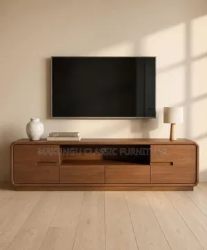 TV Showcase Stand - 6ft Hardwood