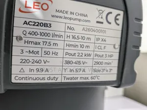 LEO Surface Pump 3Hp (3x3 inch)