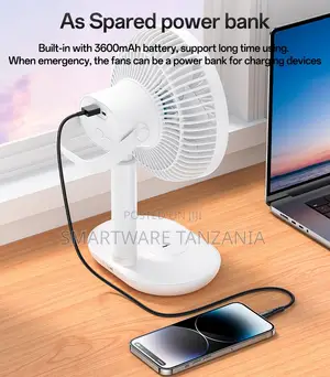 Yesido Mini Desktop Fan, 10W, 90-Degree Rotation, Low Noise