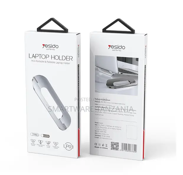 Yesido Mini Portable Laptop Holder - Aluminiamu Alloy - 1