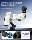 Yesido Car Holder Suction Cup kwa Kuweka Smartphone, Inaweza Kurekebishwa - 2