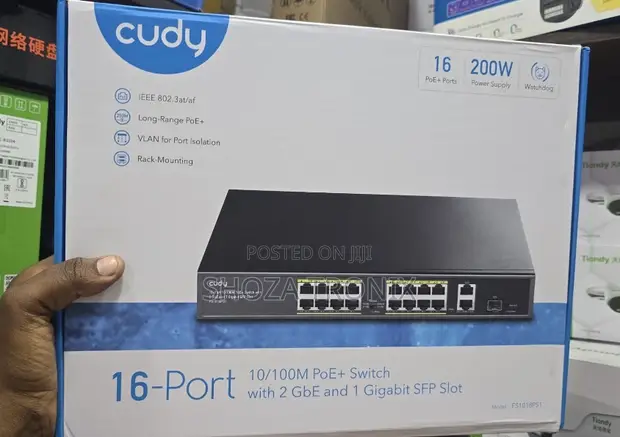 Cudy Switch ya PoE yenye Port 16 - 1