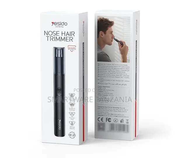 Yesido Nose Hair Trimmer, 9500 RPM Dual Blade - 1