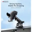 Yesido Adjustable Suction Cup Car Holder - 360° Rotation, Black - 2
