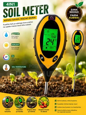 4-in-1 Soil Meter for Garden and Water Testing