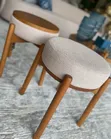 SofaSofa Round Footrest Stool - Brand New - 2