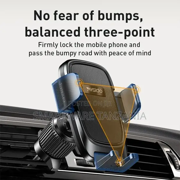 Yesido Car Holder Air Vent Phone Bracket, 360-Degree Rotation - 1