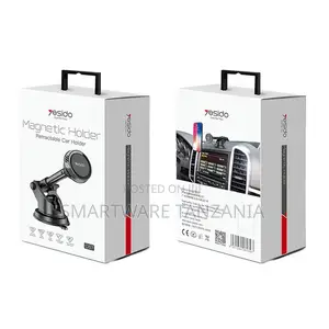Yesido Magnetic Car Holder - Chaji, Suction Mount, Nyeusi