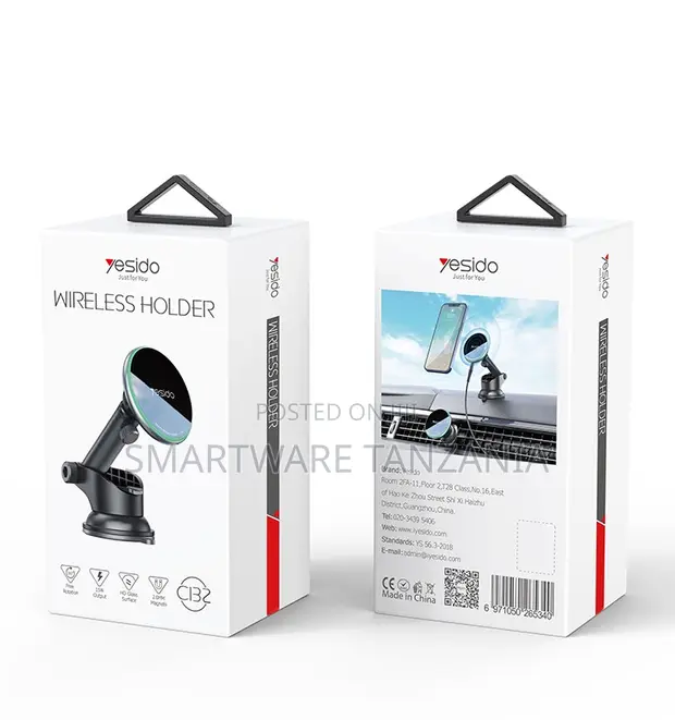 Yesido Wireless Car Phone Holder with Adjustable Angle - 1