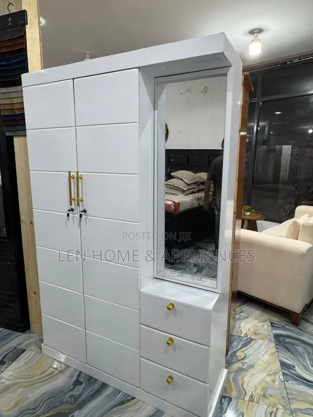 Brand New White Wardrobe with Dressing Table - 1