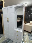 Brand New White Wardrobe with Dressing Table - 1
